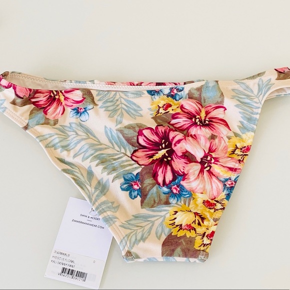 Zimmerman Floral Print Bikini Bottom SZ 0/2-4 - Picture 2 of 6